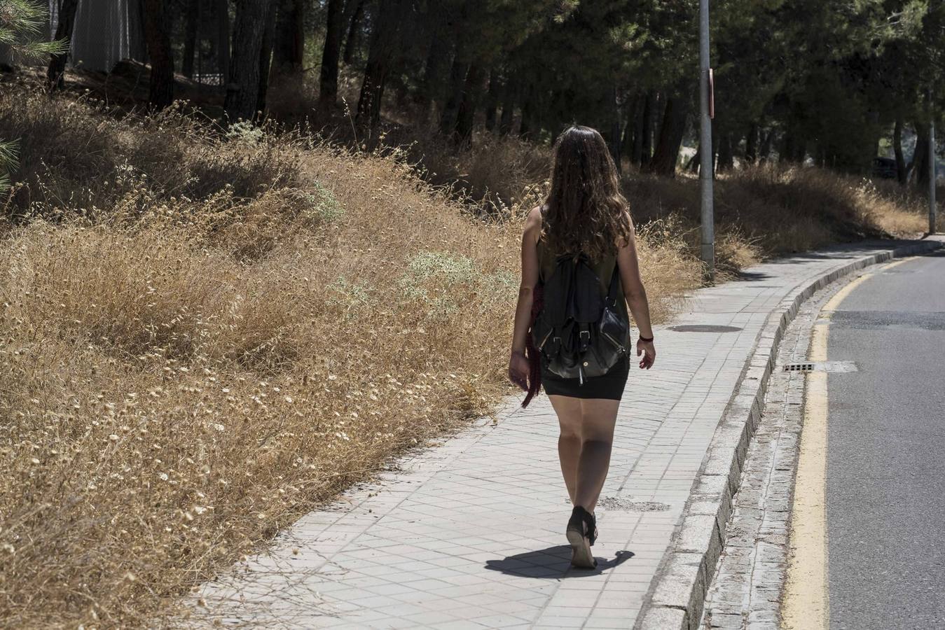 Unas personas que observaban el eclipse provocaron un fuego que quemó 200 metros de matojos en esa zona