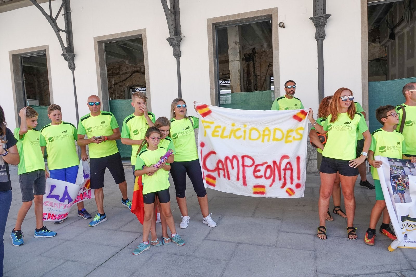 Este ha sido el recibimiento a la medallista.