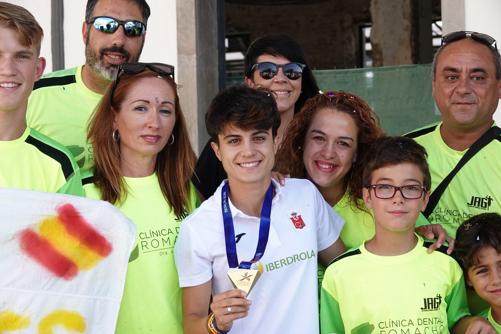 Este ha sido el recibimiento a la medallista.