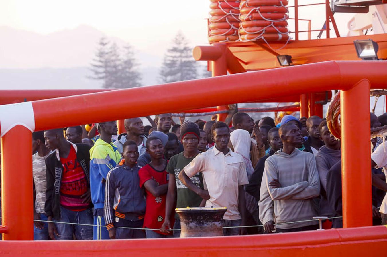 Entre ellos 50 mujeres y nueve niños de corta edad