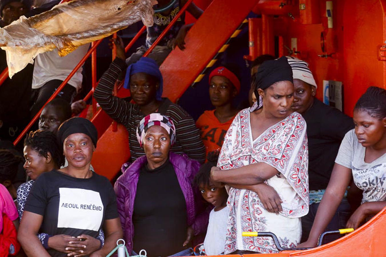 Entre ellos 50 mujeres y nueve niños de corta edad