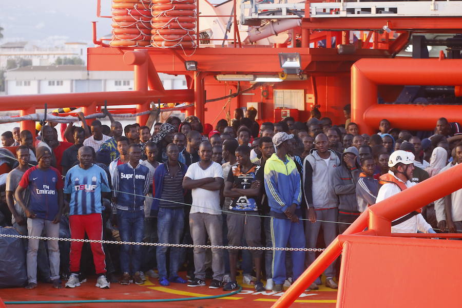 Entre ellos 50 mujeres y nueve niños de corta edad