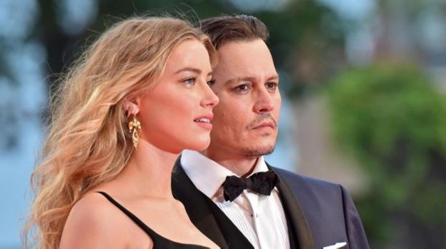 Amber Heard y Johnny Depp. 