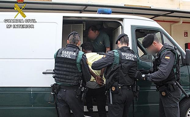 Imagen de uno de los detenidos hoy. 