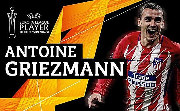 Griezmann, mejor jugador de la Europa League