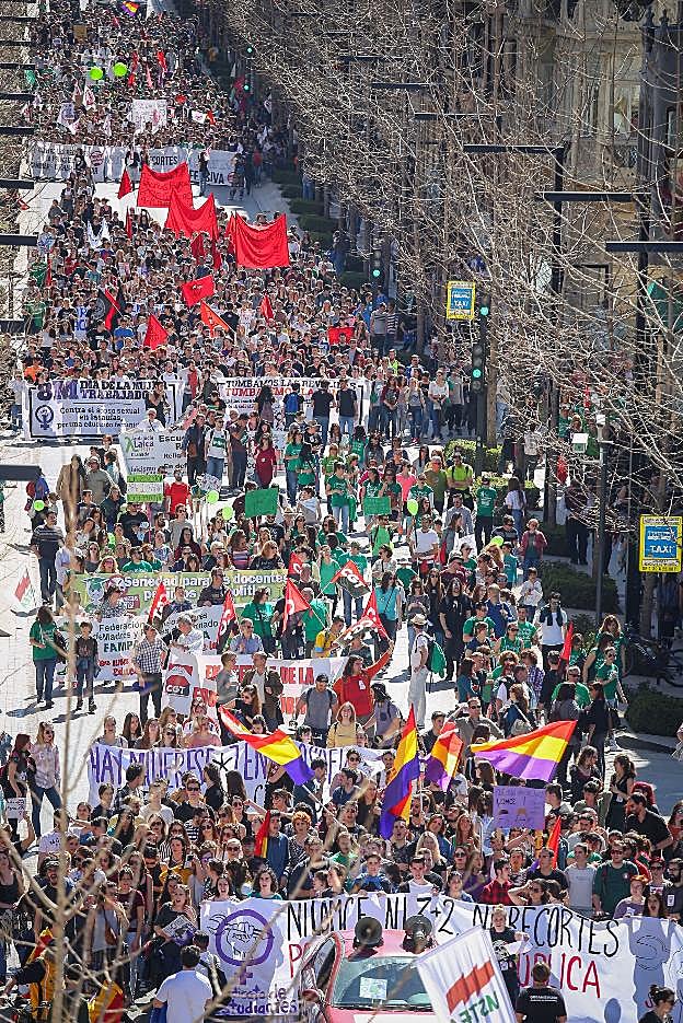 Las manifestaciones han sido caldo de cultivo para imponer sanciones de la 'Ley Mordaza'. 