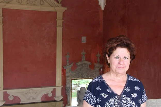 María José Quijano, en el Palacio de Jabalquinto de Baeza.