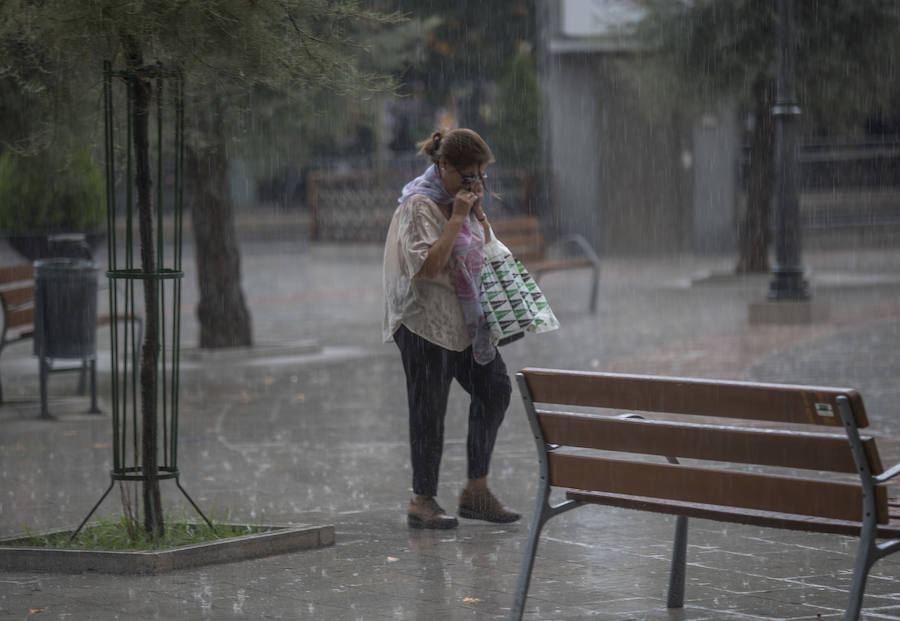 Precipitaciones intensas en la capital durante este sábado