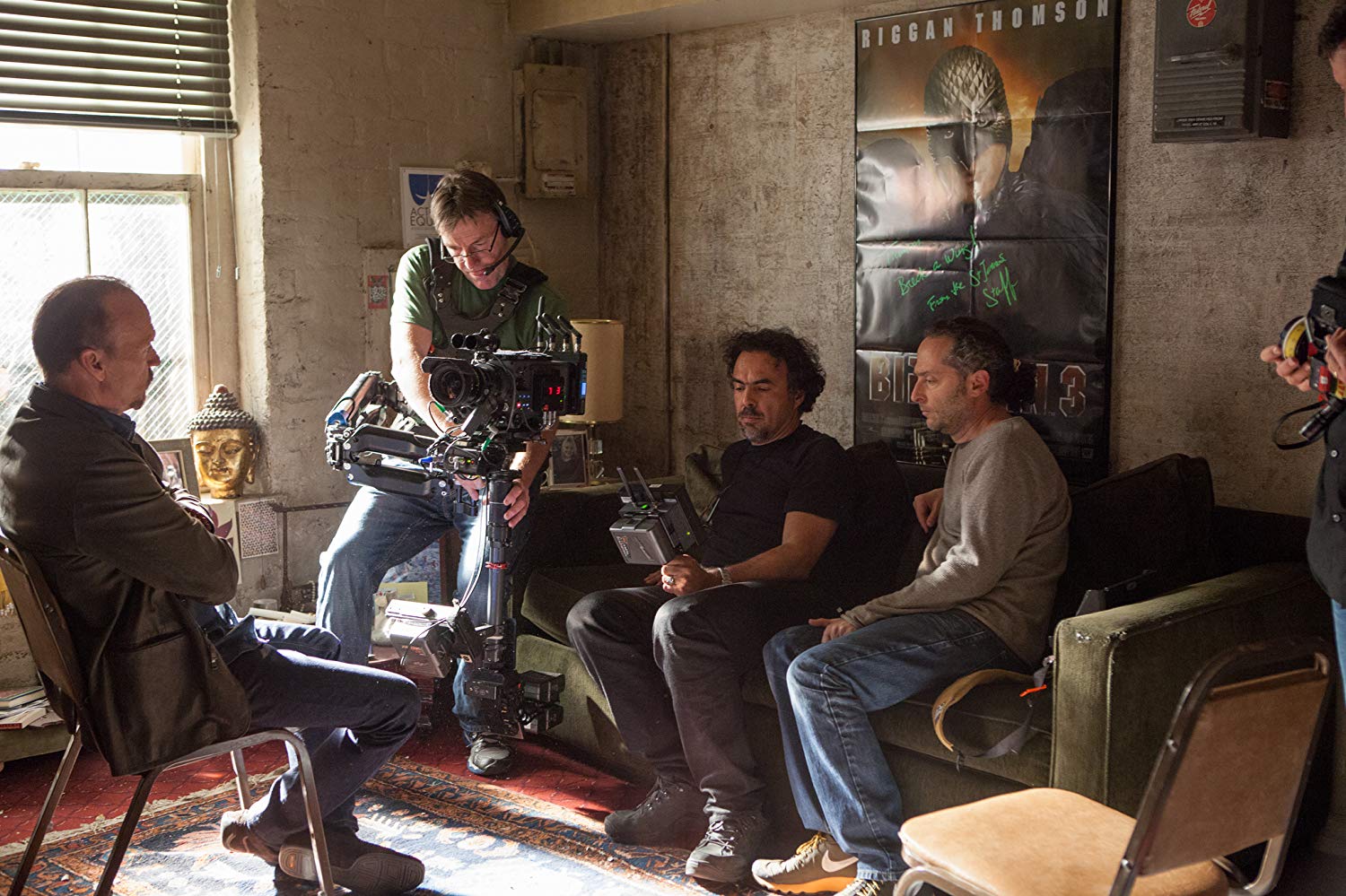 Alejandro González Iñarritu durante el rodaje de 'Birdman' (2014).