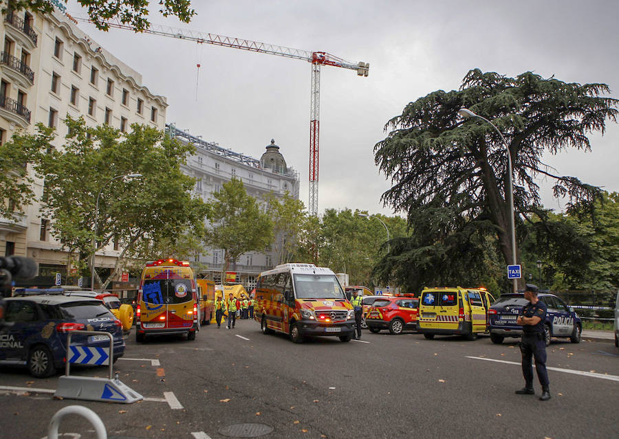 Fotos: Las imágenes posteriores al derrumbe del hotel Ritz de Madrid