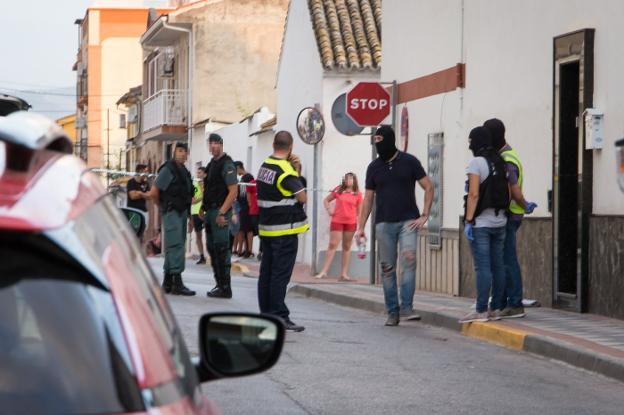 Registro realizado en un domicilio de la calle San Blas de Atarfe.