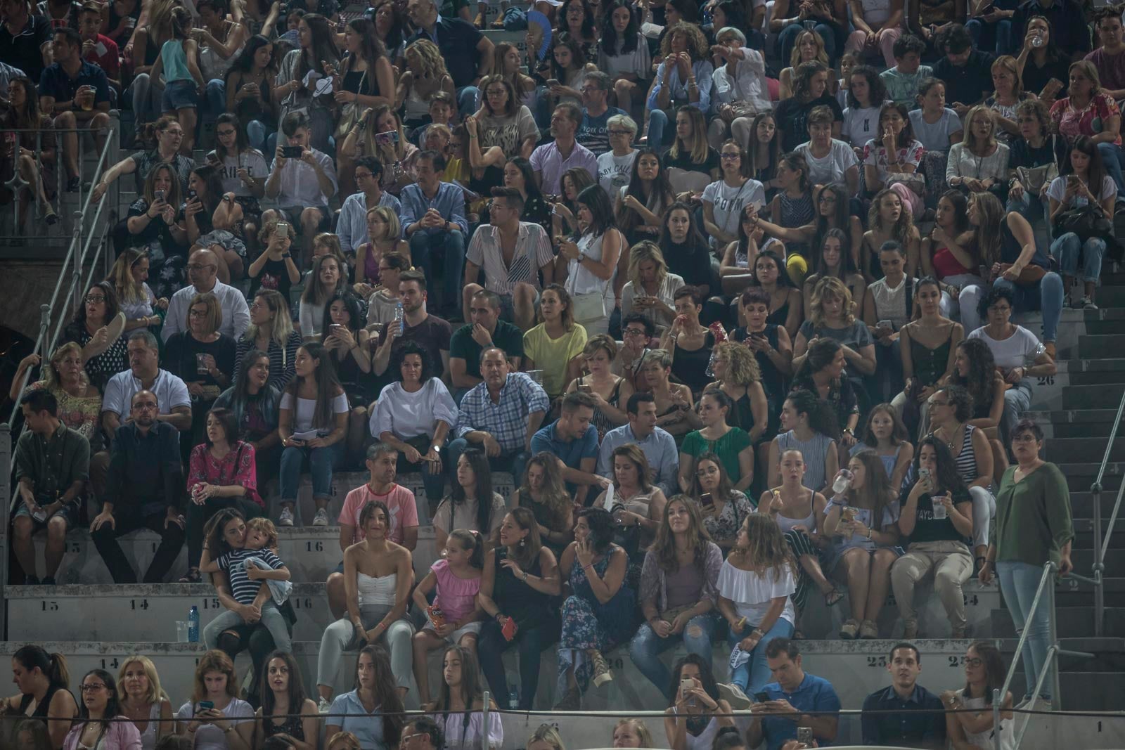 Un público entregado recibe a Pablo Alborán en el escenario granadino
