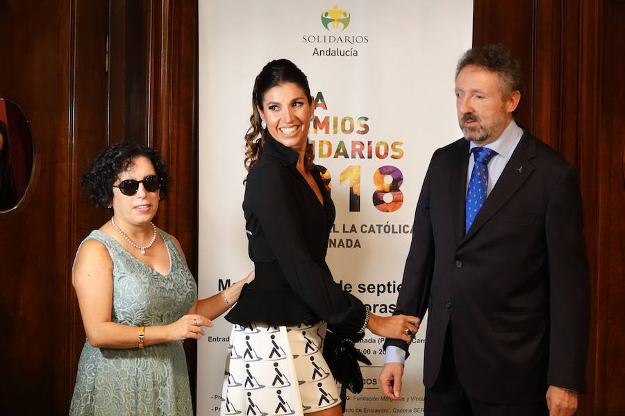 Granada acogió este martes por primera vez la gala de entrega de los Premios Solidarios ONCE, la máxima distinción institucional que otorga la Organización Nacional de Ciegos Españoles en Andalucía a iniciativa de su consejo territorial