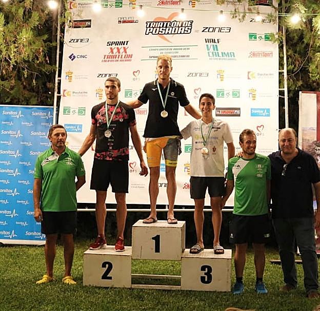 Del Rosal, en el podio. 