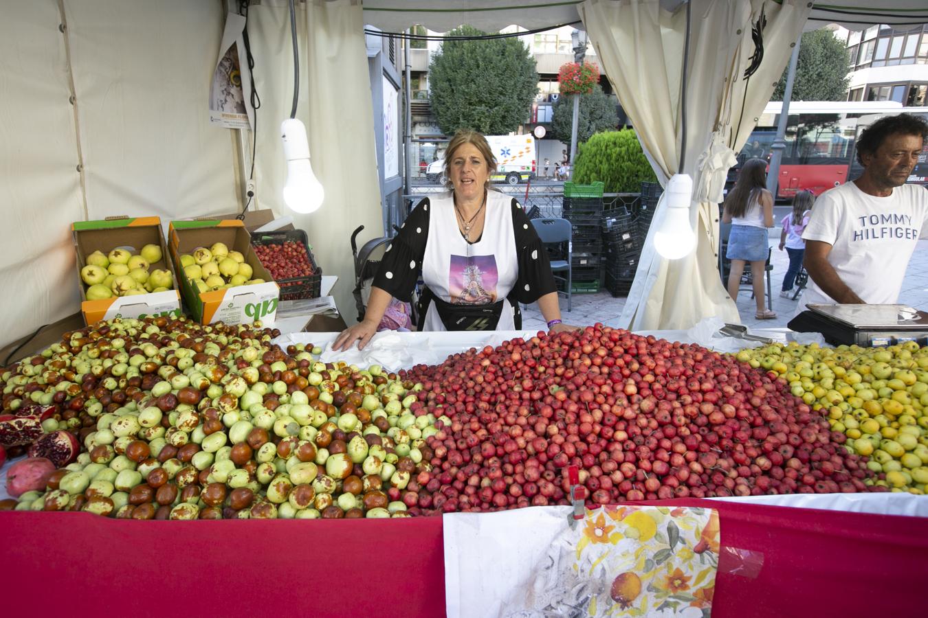 Cientos de granadinos y turistas se han aproximado este fin de semana a los distintos puestos de frutas y dulces otoñales que se han dispuesto en la capital