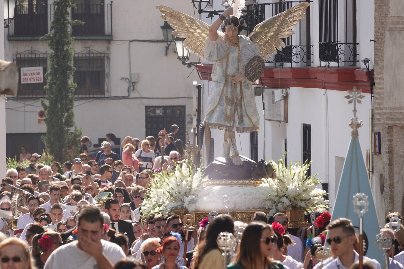 Romería desde la Iglesia del Salvador hacia el Cerro de San Miguel