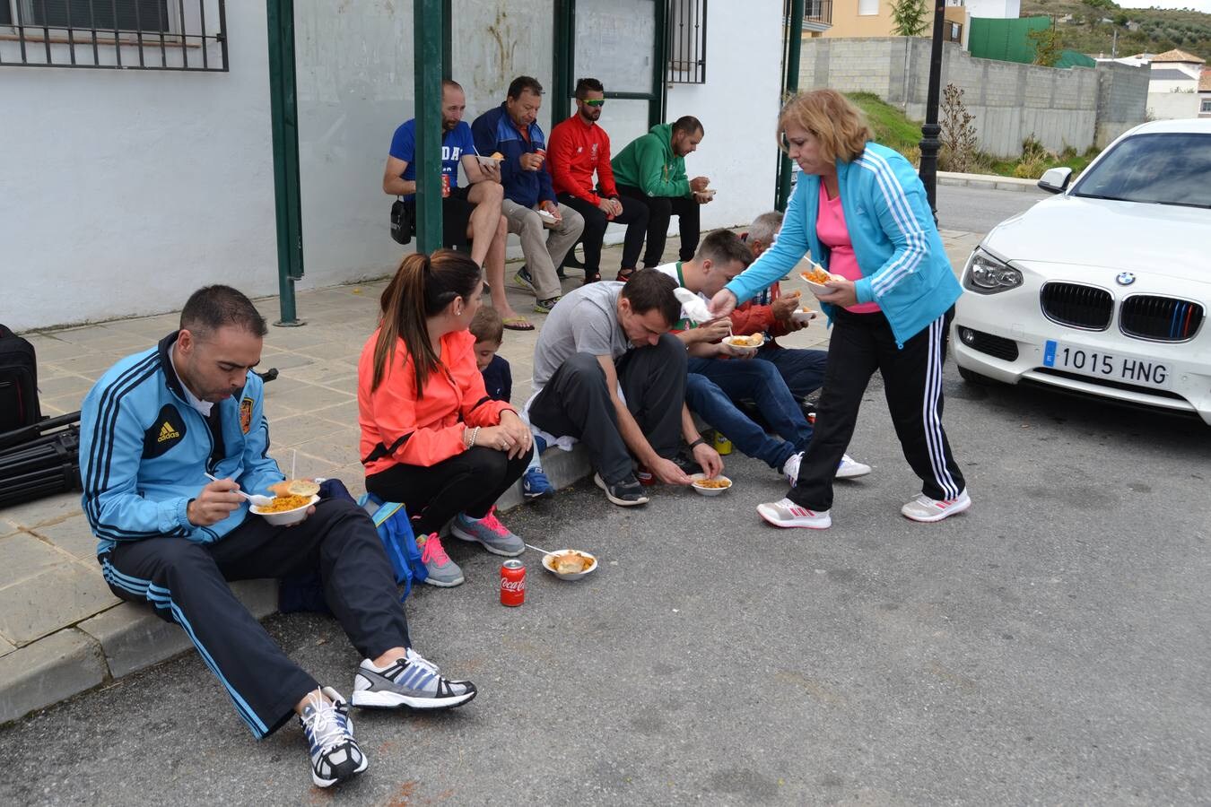 En torno a 120 personas, entre corredores de la trail, minitrail y ruta senderista participaron en la mañana del domingo en esta prueba que estuvo marcada por la intensa lluvia