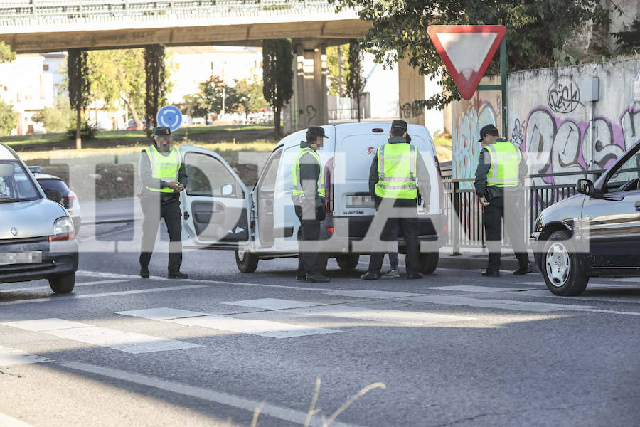 El arresto se ha llevado a cabo en una rotonda próxima al Serrallo tras una búsqueda de cinco horas