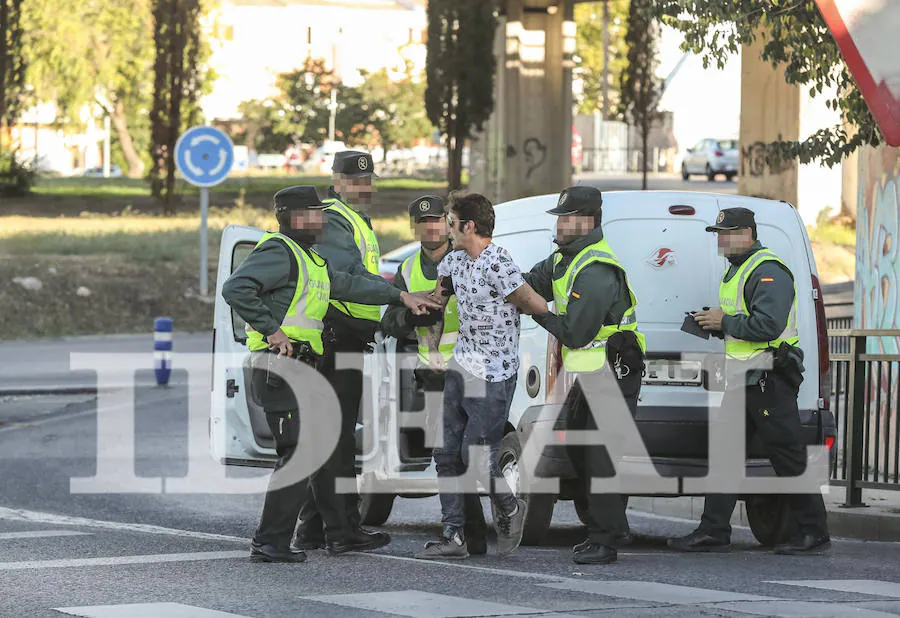 El arresto se ha llevado a cabo en una rotonda próxima al Serrallo tras una búsqueda de cinco horas