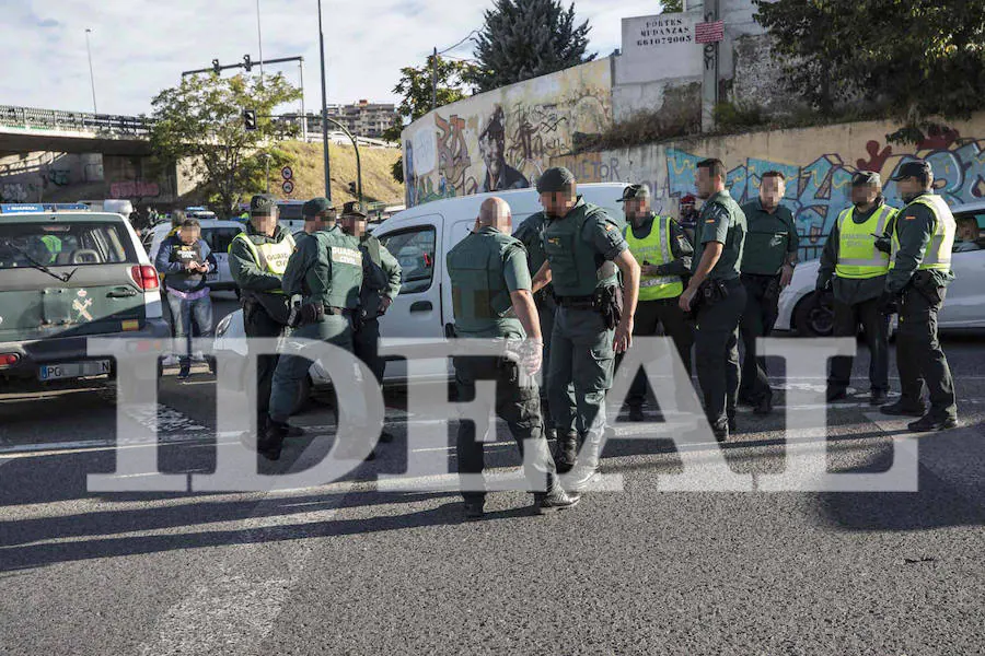 El arresto se ha llevado a cabo en una rotonda próxima al Serrallo tras una búsqueda de cinco horas