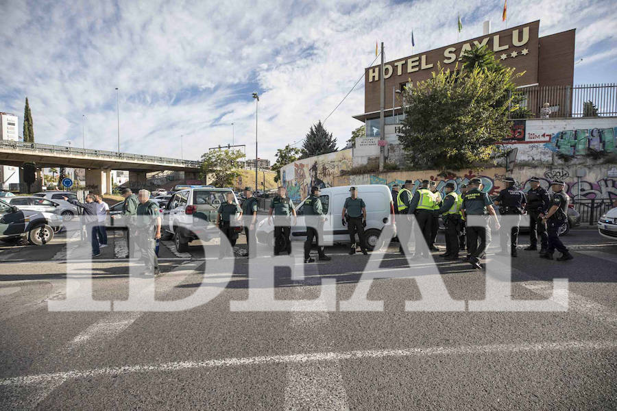 El arresto se ha llevado a cabo en una rotonda próxima al Serrallo tras una búsqueda de cinco horas