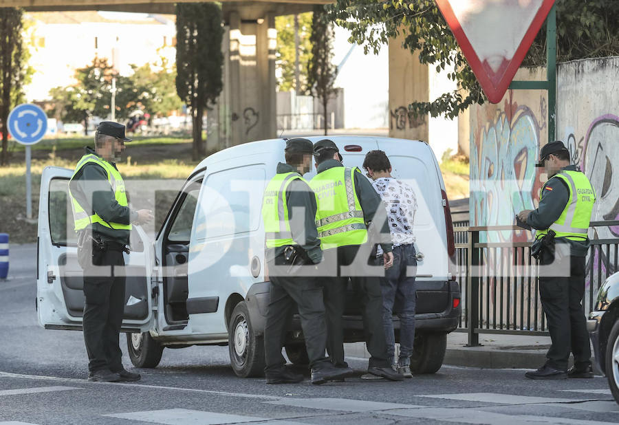 El arresto se ha llevado a cabo en una rotonda próxima al Serrallo tras una búsqueda de cinco horas