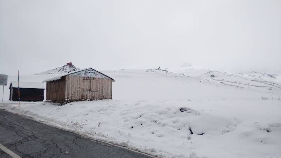 Así está Sierra Nevada tras las precipitaciones caídas hoy.
