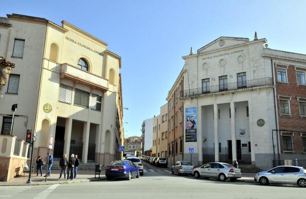 Antigua sede de la Escuela Politécnica Superior de Linares, ubicada en la calle Alfonso X El Sabio.