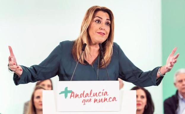 La secretaria general del PSOE-A y candidata a la reelección como presidenta de la Junta. 