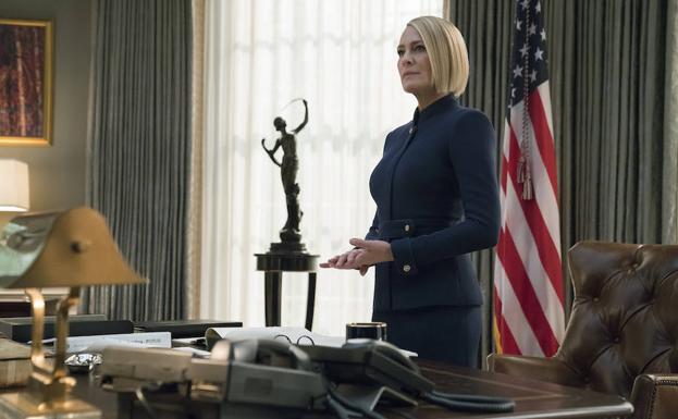 Robin Wright, en el papel de Claire Underwood.