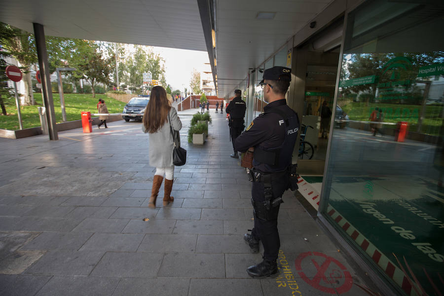 Desde que tuviera lugar el suceso en la mañana de este martes, hay una importante presencia policial en el Materno