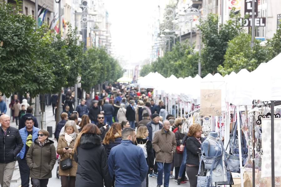 La calle Recogidas se llena de patines y patinetes, bicicletas de todo tipo, coches de bebés y sillas de ruedas en una jornada para fomentar el transporte público y la movilidad sostenible