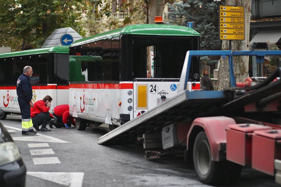 La retirada del vehículo ha obligado a cortar el tráfico en la calle Ángel Ganivet