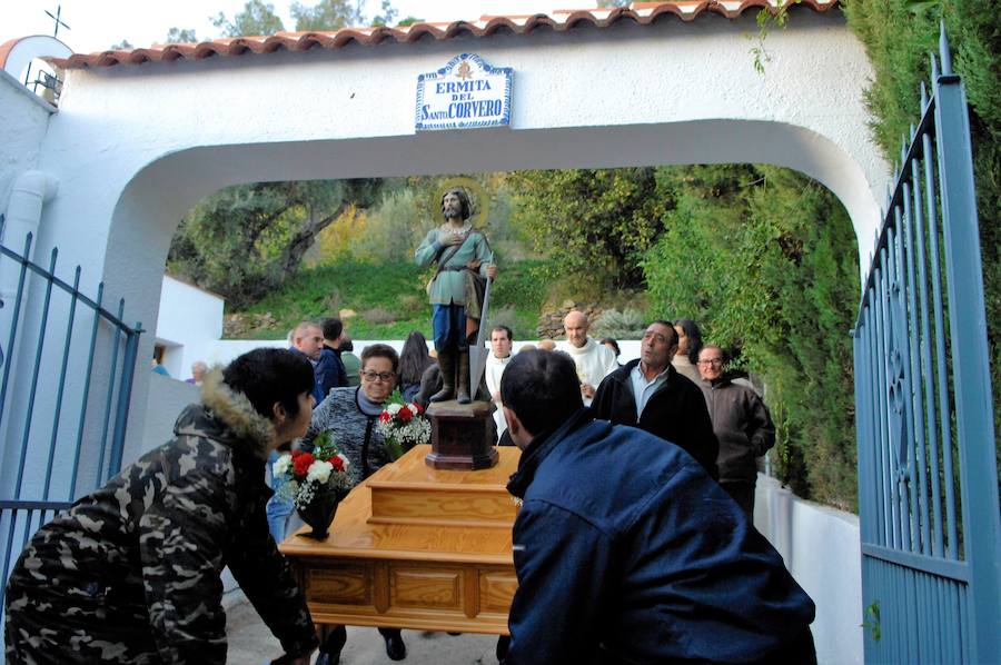 La aldea de Tíjola celebra en plena naturaleza sus fiestas patronales en honor a Santo Corvero