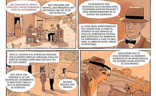 Imagen principal - Viñetas de la obra de Lorca. 