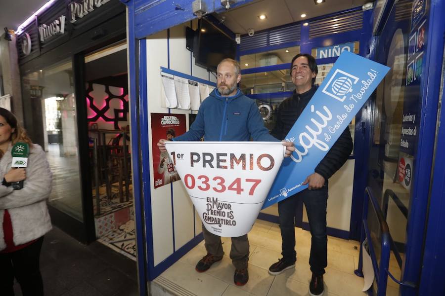 El primer premio, el tercero, uncuarto y algunos quintos, han dejado dinero en la provincia granadina