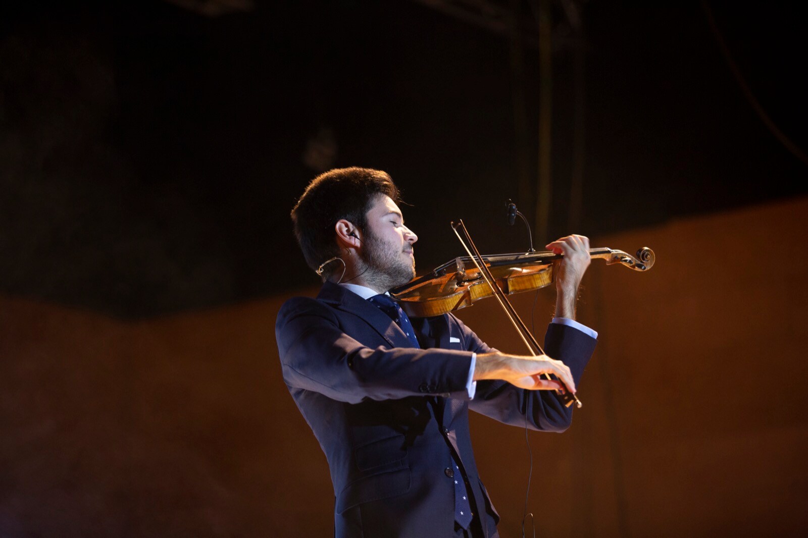 Así fue la actuación del violinista en Granada