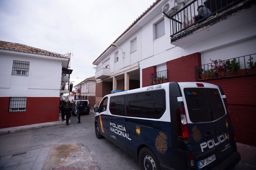 El dispositivo se ha montado esta tarde en la calle Calvario