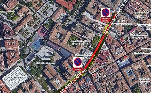 La Policía prohíbe aparcar desde hoy en estas calles de Granada por la Cabalgata de Reyes