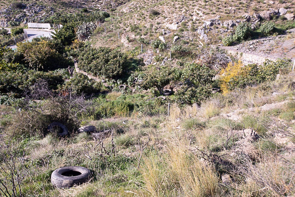 El año pasado voluntarios sacaron 800 ruedas de los acantilados de Castell, un caso flagrante. El Seprona advierte que realizará apostaderos para buscar a los autores