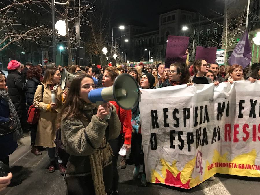 Gran Vía está cortada por la concentración, que irá en manifestación hasta plaza del Carmen