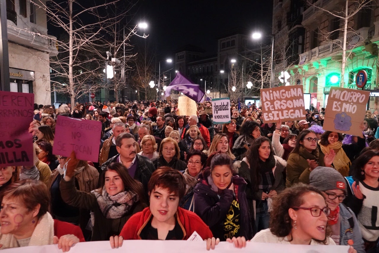 Gran Vía está cortada por la concentración, que irá en manifestación hasta plaza del Carmen