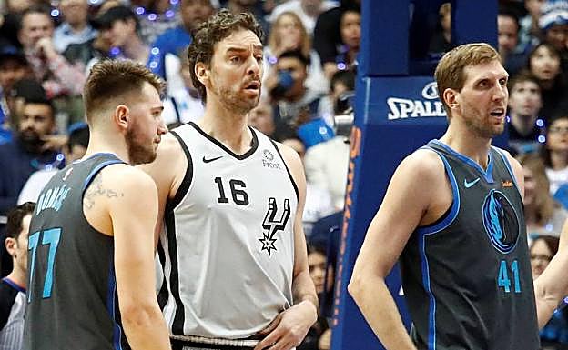 Pau Gasol, entre Luka Doncic y Dirk Nowitzki. 