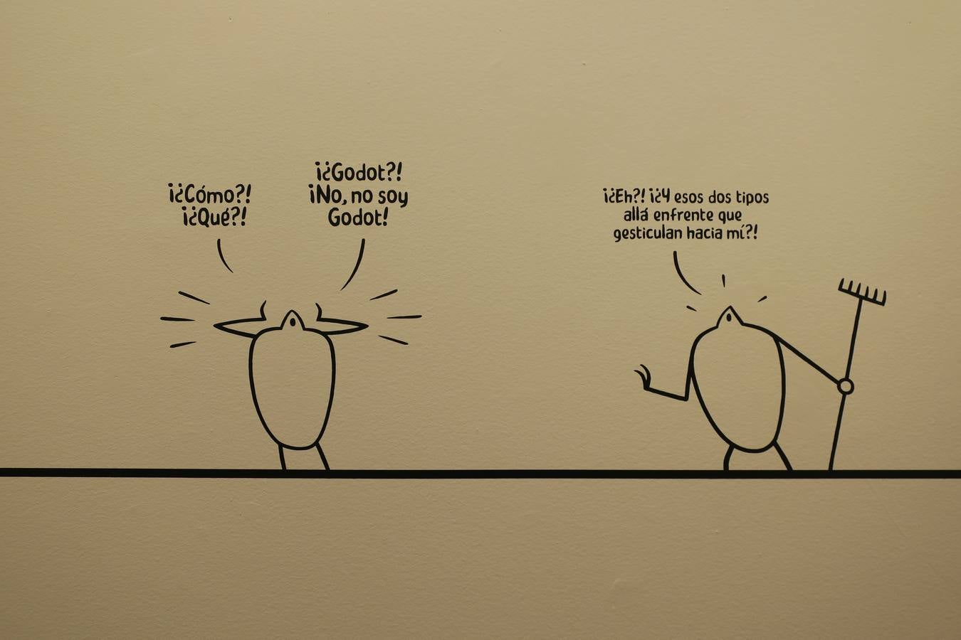 La exposición exhibe obras de Sergio García, Max y Ana Merino, se inaugura hoy y estará abierta hasta el 22 de marzo en la calle Oficios 