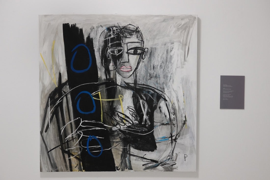 La Biblioteca de Andalucía acoge la exposición 'Palabras más allá del liezo', en la que tres pintores interpretan los textos de trece poetas andaluces de reconocido prestigio