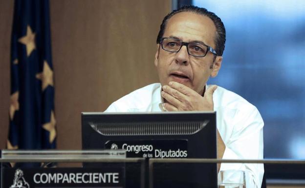 Álvaro Pérez, 'El Bigotes', en una imagen de archivo de su comparecencia ante el Senado.