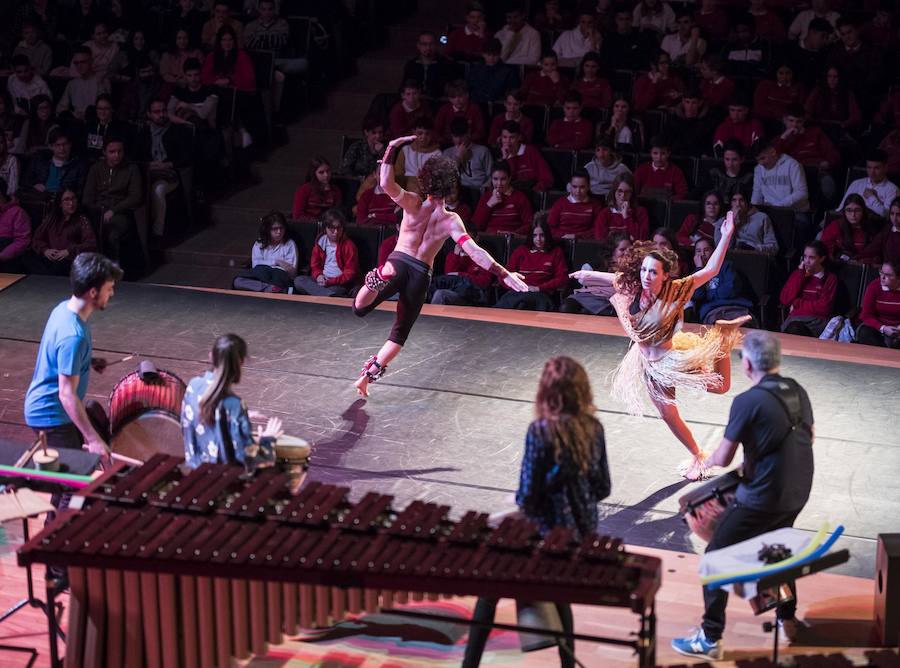 En la jornada del jueves, colegios de Granada y Almería se acercaron a disfrutar del progama 'Ritmos