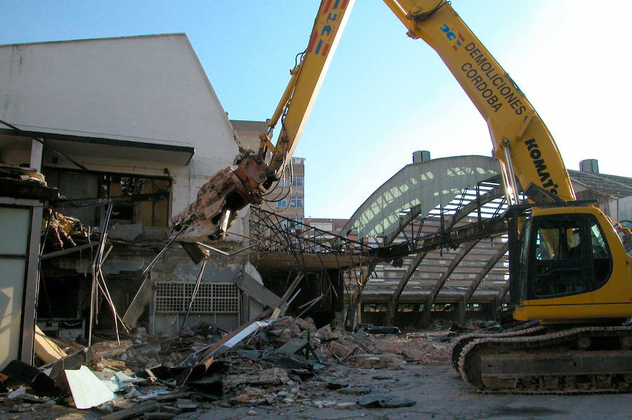 Trabajos de demolición de las instalaciones de Alsina Graells. 2003