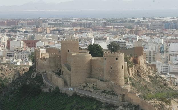 Vistas de la Alcazaba de Almería. 