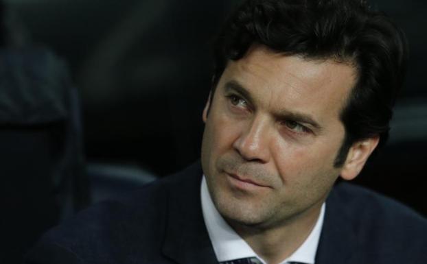 Santiago Solari, durante el partido ante el Barça.